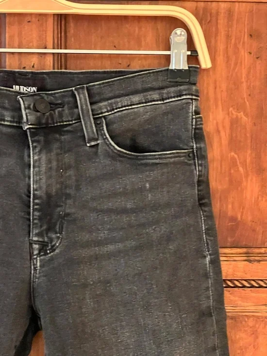 Hudson Natalie Midrise Super Skinny Ankle | Size 28 | Black Denim | Like New - Picture 10 of 15